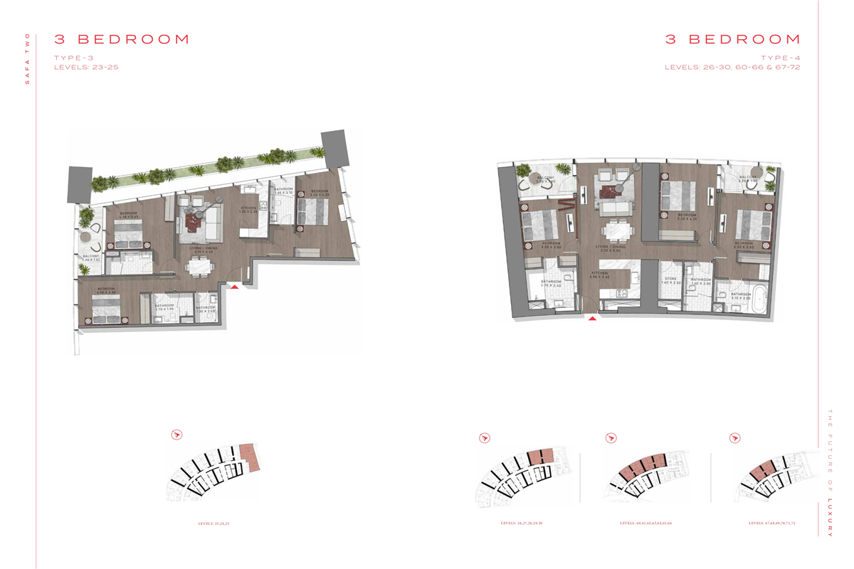 3 Bed Type 3 & 4